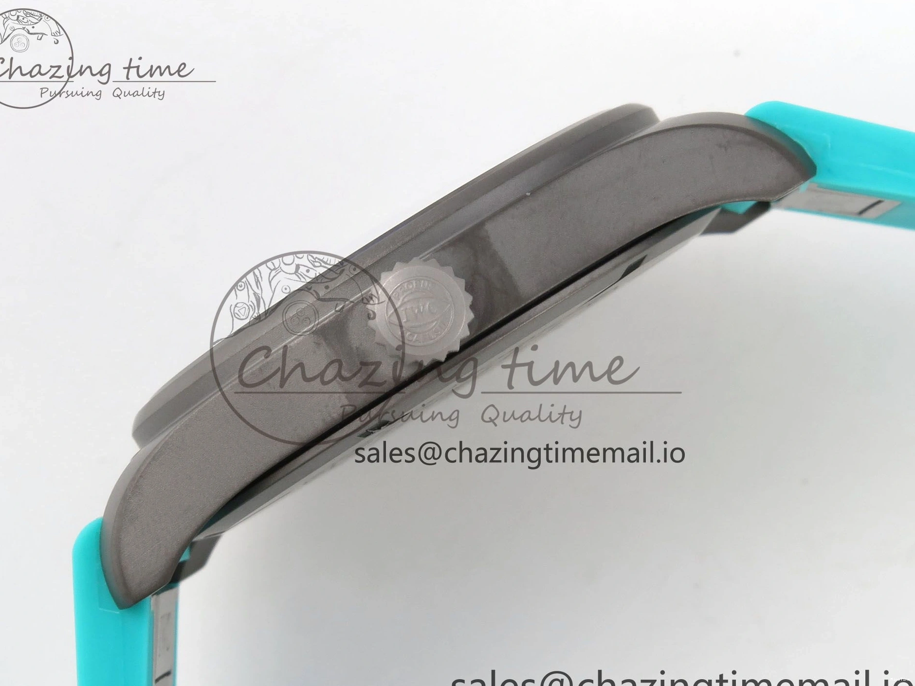 MIROTIME 0419 Pilot Mark XX BLSF 1:1 Best Edition Black Blue Dial on Blue Rubber Strap MIYOTA Sleek 6989